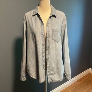 Gap Long Sleeved 100% Cotton Denim Shirt